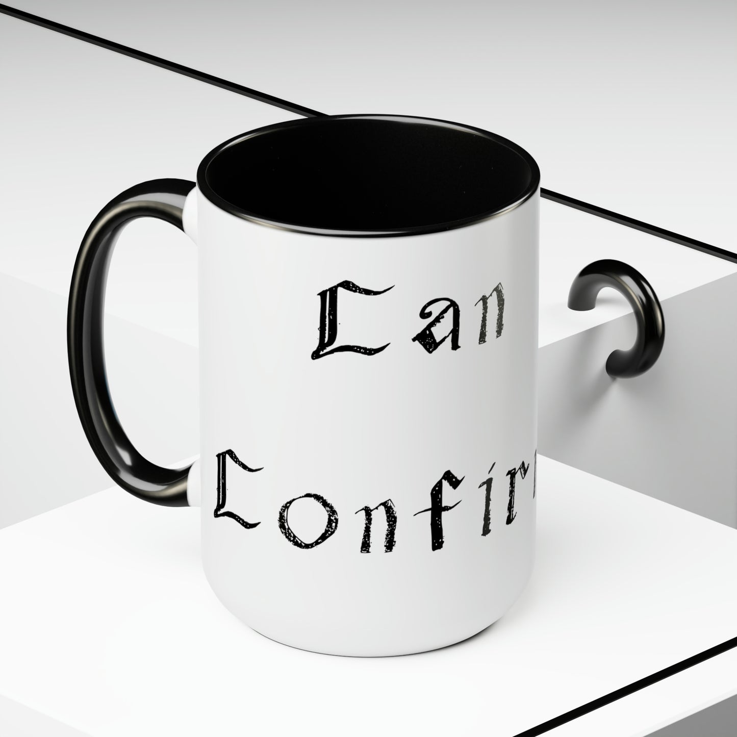 Can Confirm, Two-Tone Coffee Mugs, 15oz