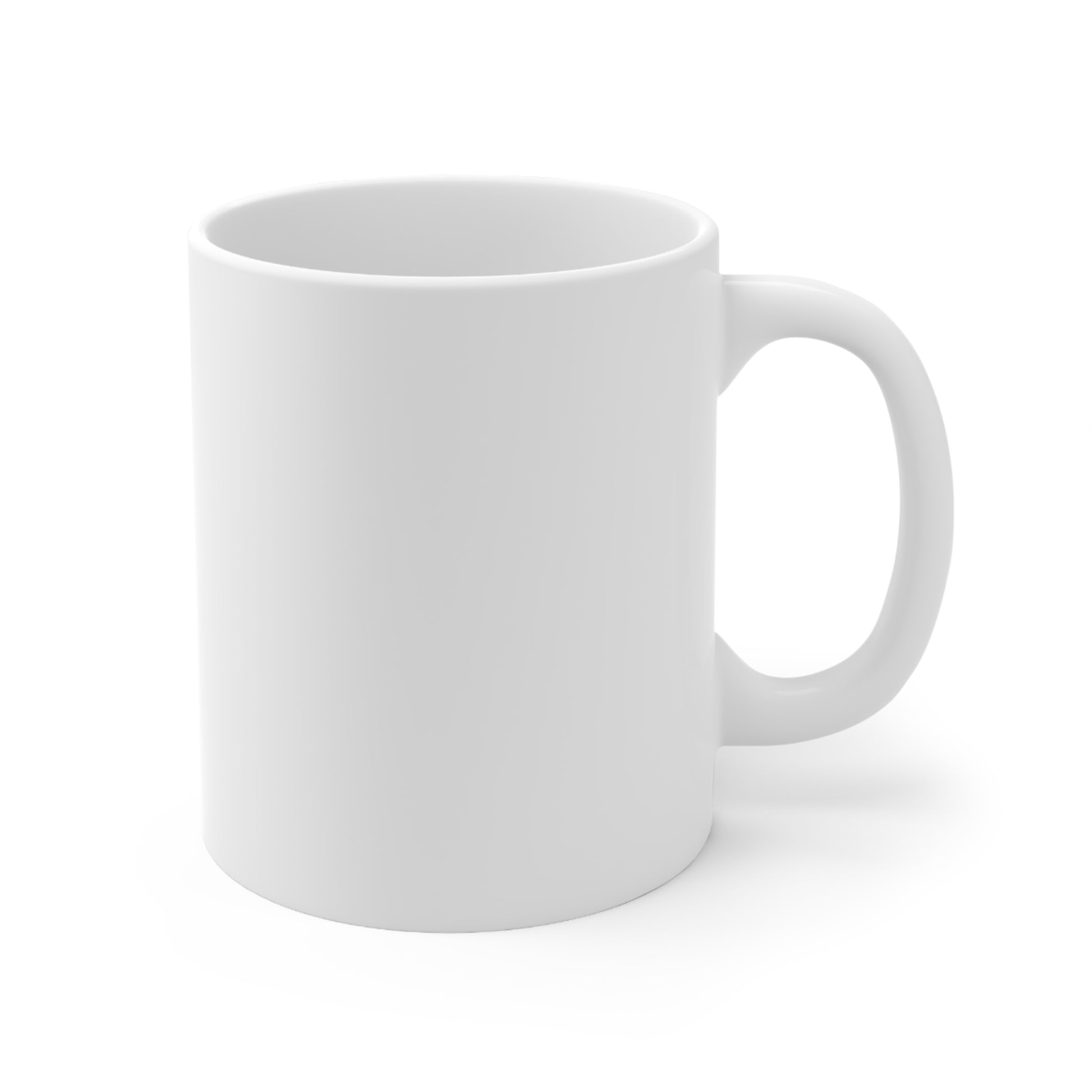 White Coffee Mug back