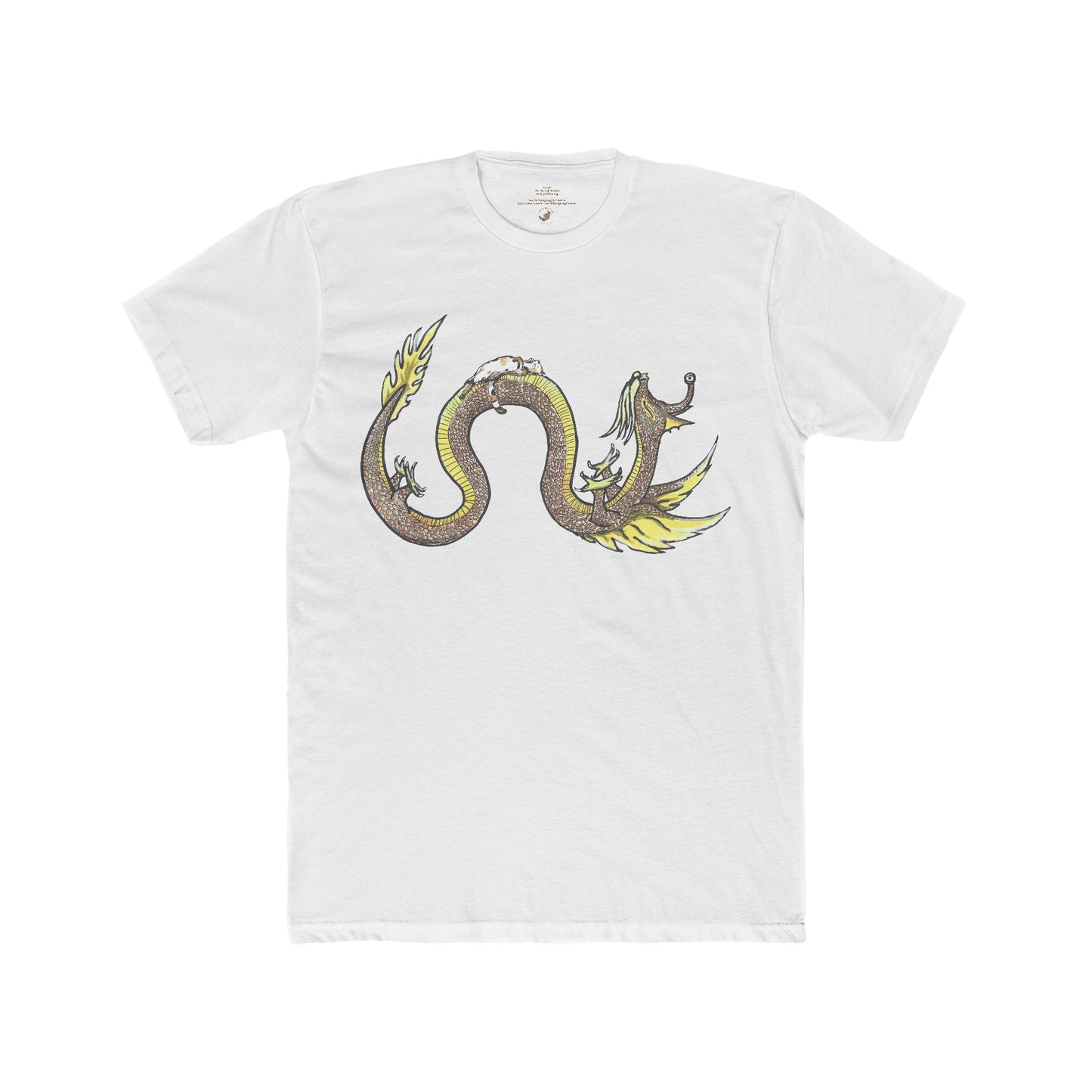 Yellow Psychic Space Dragon Men's Tee