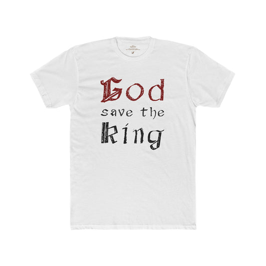 God save the King Men's Cotton Crew Tee