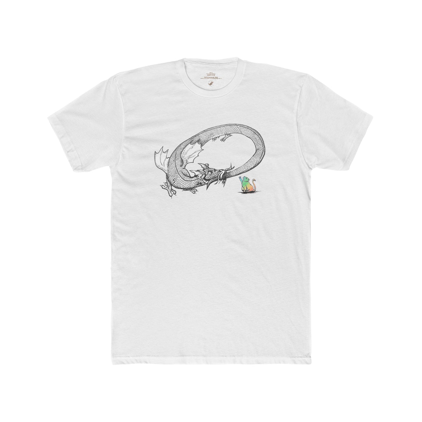 White Psychic Space Dragon Men's Tee